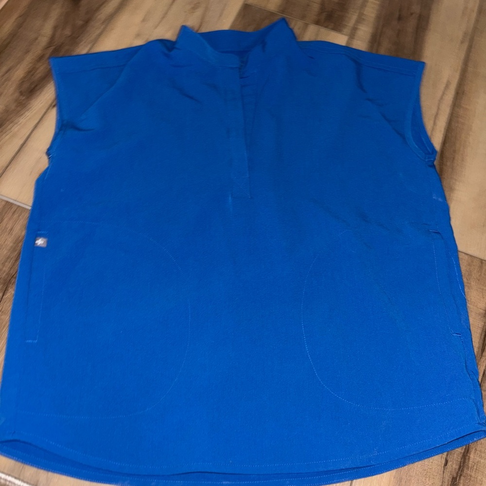 Figs Royal Blue Rafaela scrub top. Washed but never worn